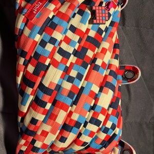 Zipper Kids Colorful Checkered Backpack